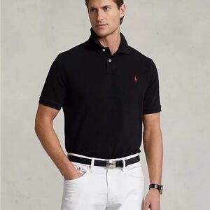 Black Custom Slim Fit Ralph Lauren Polo